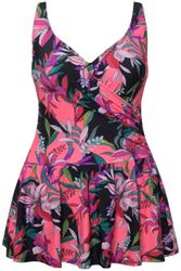 Ulla Popken Badekleid Badekleid Blätter Softcups günstig online kaufen