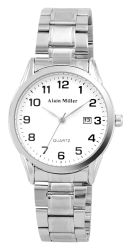 Alain Miller Quarzuhr 2800104 Edelstahlarmband, Datumsanzeige, günstig online kaufen