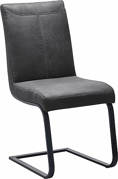 K+W Komfort & Wohnen Freischwinger "Floyd", Microfaser 760, Kontrastnaht, F günstig online kaufen
