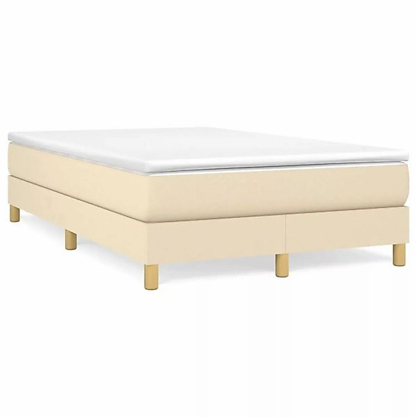 vidaXL Boxspringbett mit Matratze Creme 120x200 cm Stoff1399951 günstig online kaufen