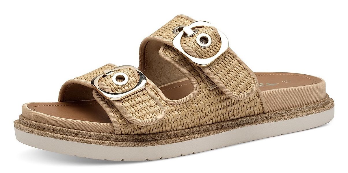 Tamaris Pantolette, Plateau, Sommerschuh, Schlappen mit verstellbaren Schna günstig online kaufen