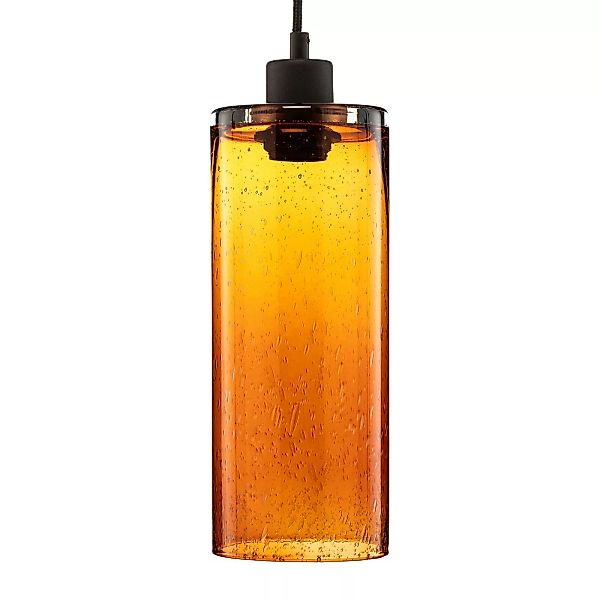 Hängelampe Soda Glaszylinder amber Ø 12cm günstig online kaufen