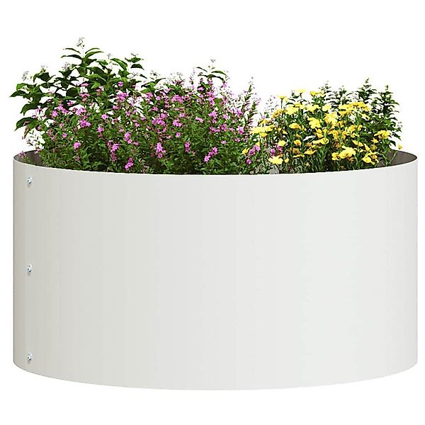 vidaXL Blumentopf Gartenblumentopf Weiß 40 x günstig online kaufen