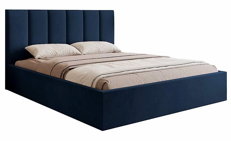 NADUVI Collection | Bettgestell Carolina mit Staufach Samt 180x200 günstig online kaufen