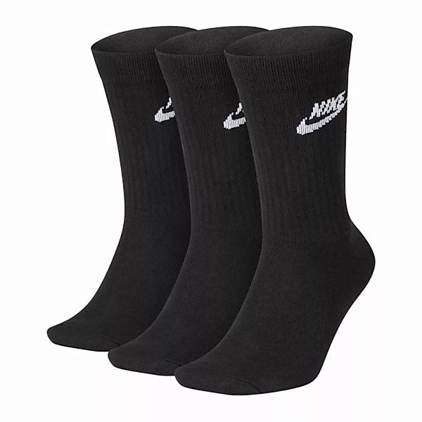 Nike Sportswear Everyday Essential Crew Socken 3 Paare EU 42-46 Black / Whi günstig online kaufen