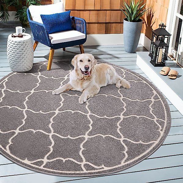 Sanat Teppich "Berlin" rund 6 mm Höhe In -und Outdoor geeignet, robust und günstig online kaufen