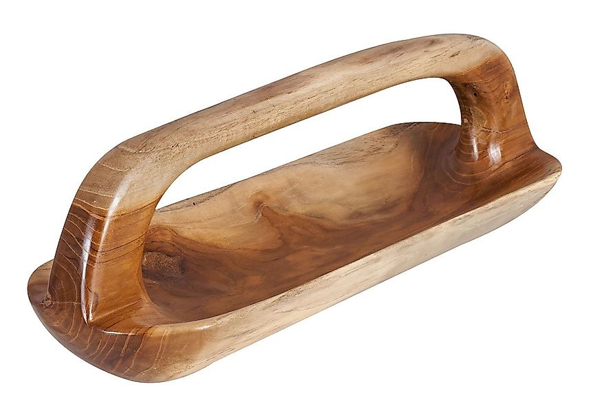 Levandeo® Dekoschale, Schale ca. 60x20cm Teakholz günstig online kaufen