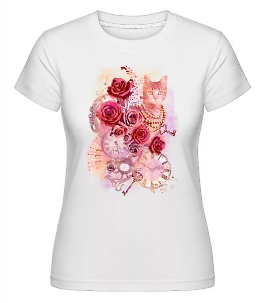 Rosen Katze · Shirtinator Frauen T-Shirt günstig online kaufen