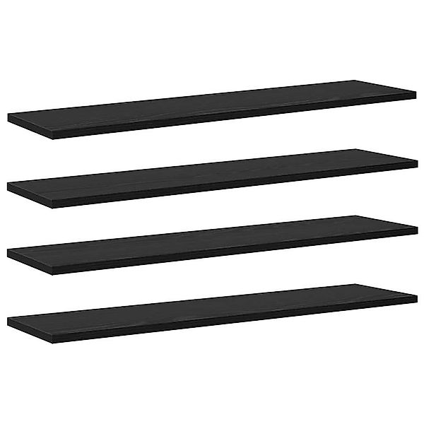 vidaXL Bücherregal Regalbrett 4 pcs Schwarz günstig online kaufen