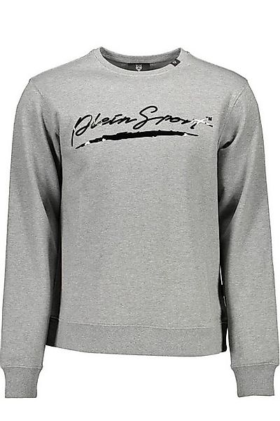 PLEIN SPORT Sweatshirt Grauer Herrenpullover: Sweatshirt mit Rundhals und günstig online kaufen