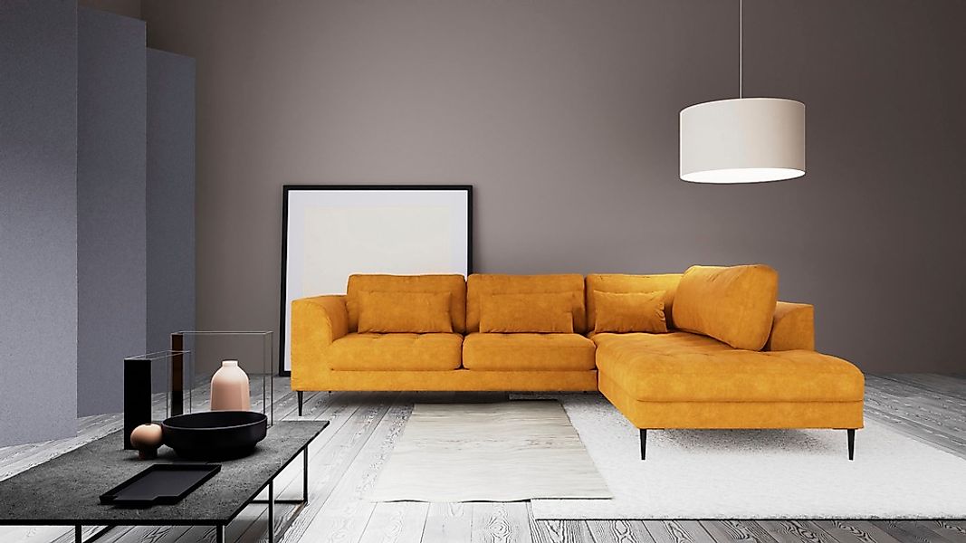 TRENDMANUFAKTUR Ecksofa »Luzi, wahlweise mit Schlaffunktion und Bettkasten, günstig online kaufen