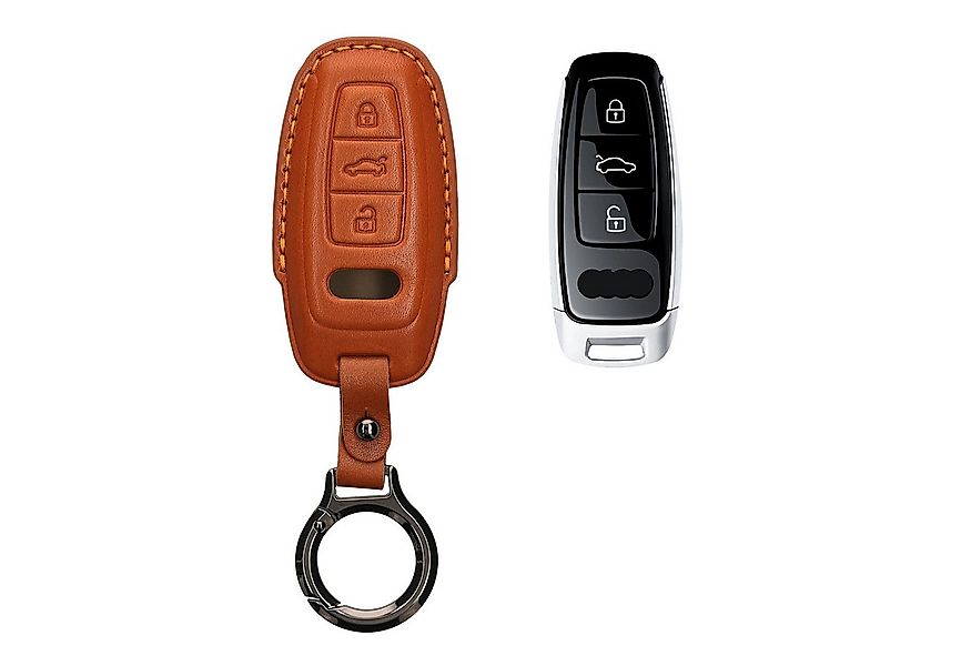 kwmobile Schlüsseltasche Hülle für Audi A6 A7 A8 Q7 Q8 3-Tasten Autoschlüss günstig online kaufen