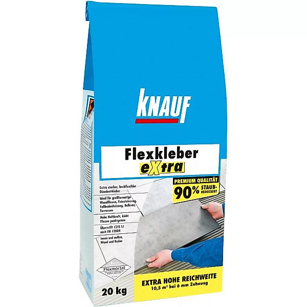Knauf Flexkleber Extra Grau 20 kg günstig online kaufen