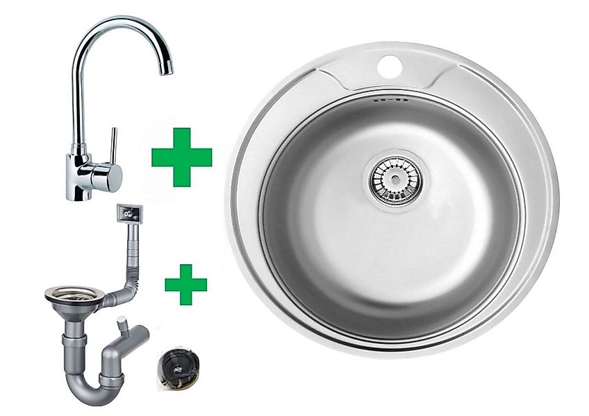 Faizee Möbel Edelstahlspüle Edelstahl Einbauspüle Küchenspüle Spülbecken Ab günstig online kaufen