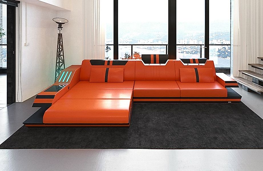 Sofa Dreams Ecksofa Ledercouch Ledersofa Ravenna günstig online kaufen