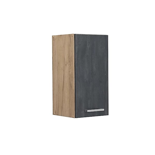 Vicco Hängeschrank R-Line Hängender Küchenschrank Schwarz Beton/Goldkraft E günstig online kaufen
