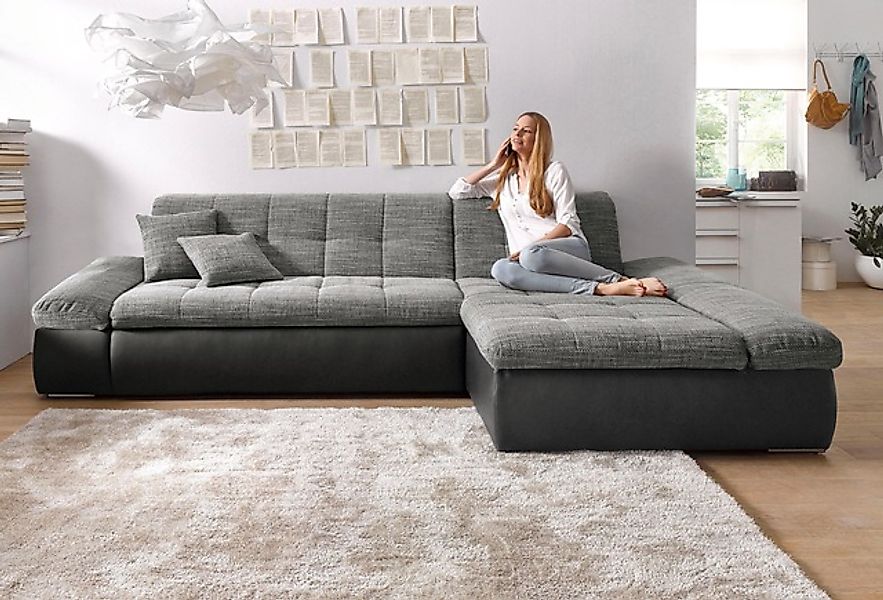 DOMO collection Ecksofa »Moric, L-Form, XXL-Sofa - Breite 300cm«, wahlweise günstig online kaufen