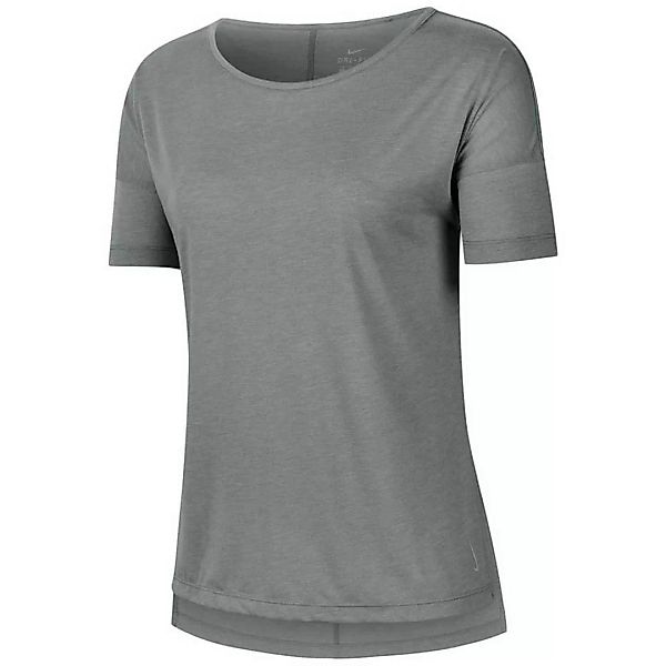 Nike Yoga Kurzärmeliges T-shirt XS Particle Grey / Heather / Platinum Tint günstig online kaufen
