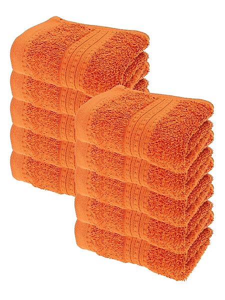 Julie Julsen Handtücher 10-Handtücher-Terrakotta, Bio-Baumwolle (10-St) günstig online kaufen