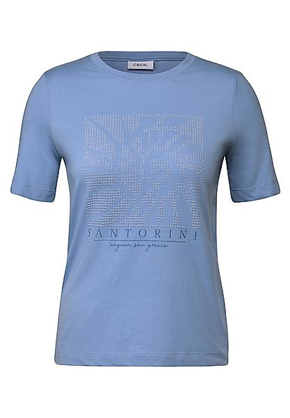 CECIL T-Shirt TOS Domestuds FP Shirt deep pastel blue günstig online kaufen