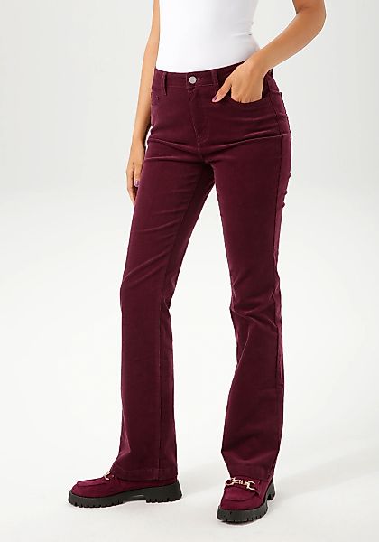 Aniston CASUAL Cordhose, in trendiger Bootcut-Form günstig online kaufen