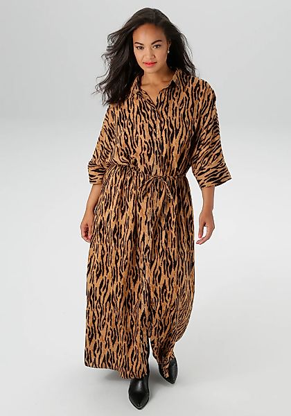 Aniston PLUS Blusenkleid in Tigermuster günstig online kaufen