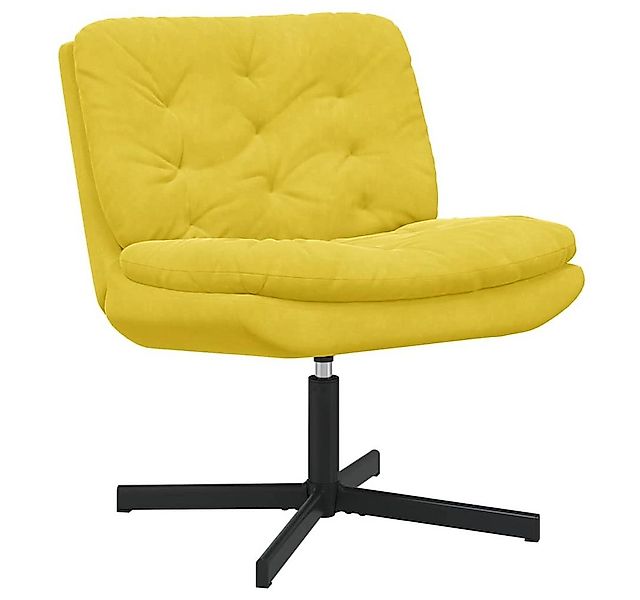vidaXL Relaxsessel Drehender Entspannungsstuhl Gelb 63 x 75 x 76 cm Samt (1 günstig online kaufen