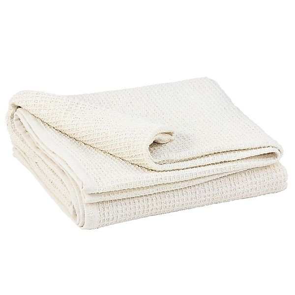 Wohndecke Baumwoll-Decke Waffel-Piqué natur, bodhi günstig online kaufen