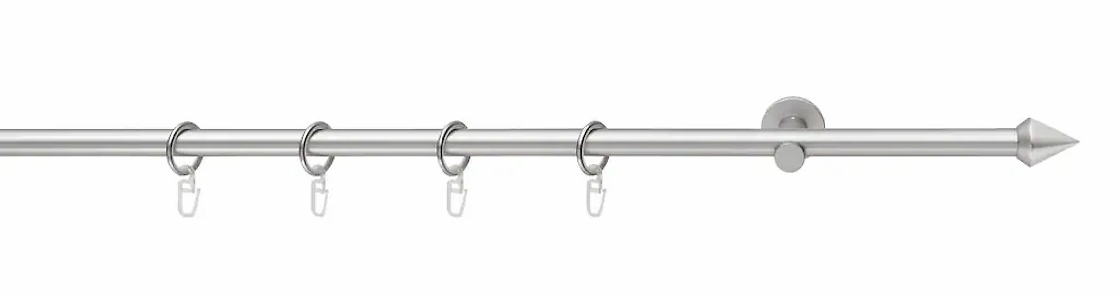 Good Life Gardinenstange "PUNTA" Ø 16 1-läufig Fixmaß mit Ringen günstig online kaufen