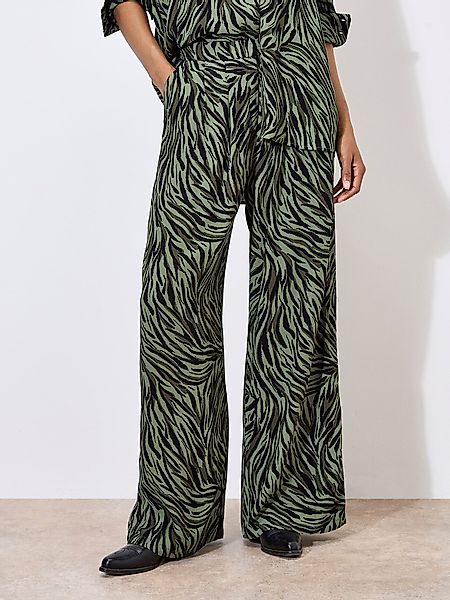 Apricot Stoffhose Weite Hose, mit Zebradruck günstig online kaufen