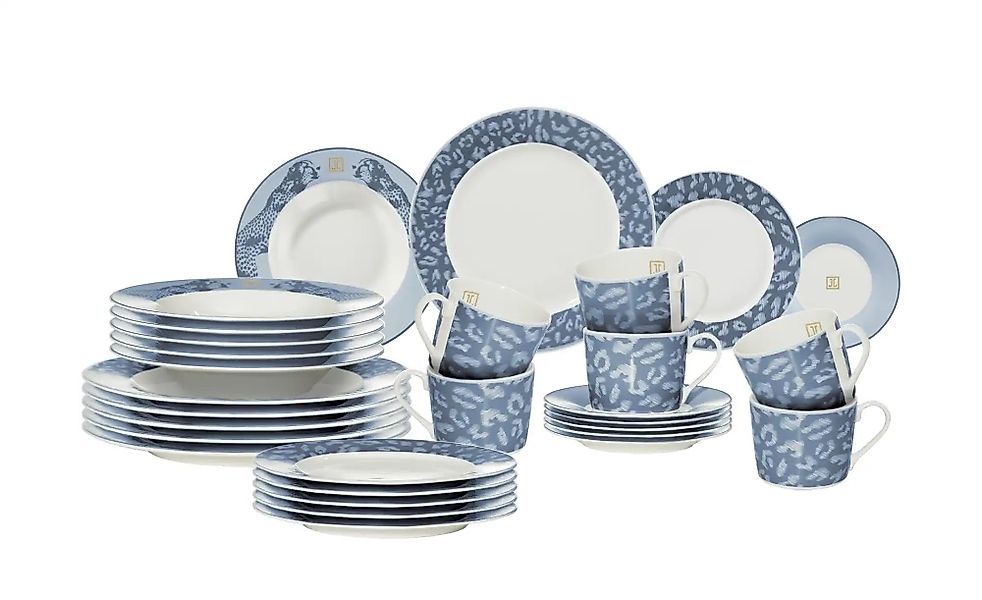 Jette Home Kombigeschirr  Jette ¦ blau ¦ Porzellan ¦ Maße (cm): B: 21 H: 25 günstig online kaufen