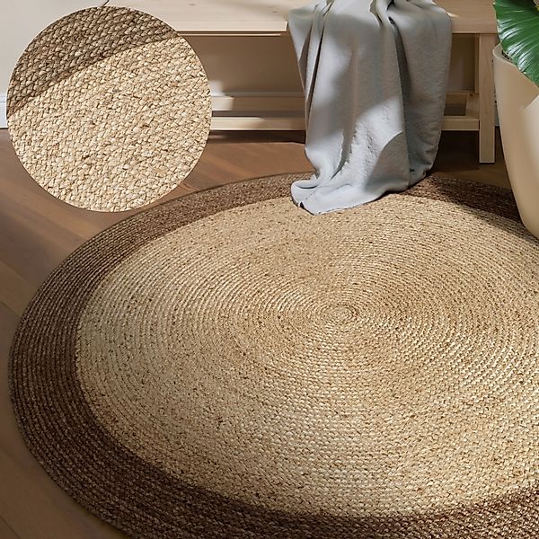 HANSE Home Teppich »Jutta Juteteppich«, rund, 9 mm Höhe, 100% Jutefaser, Na günstig online kaufen