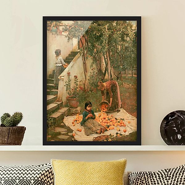 Bild mit Rahmen Kunstdruck - Hochformat John William Waterhouse - Die Orang günstig online kaufen