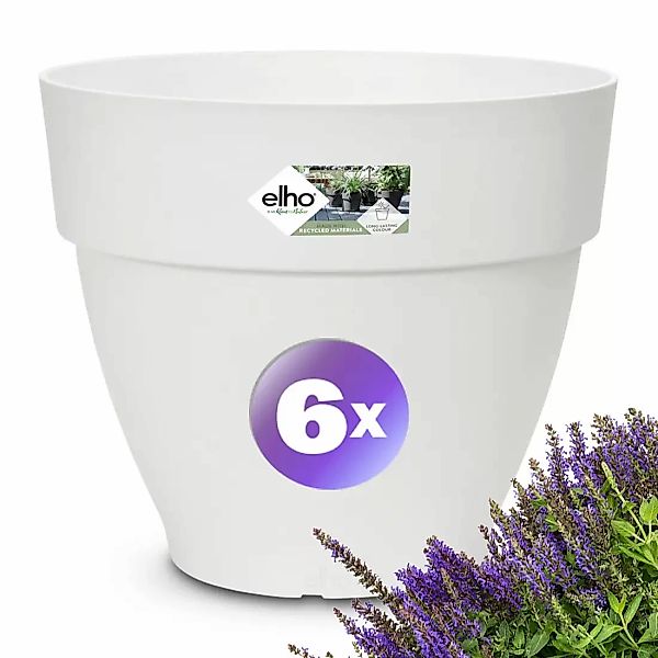 Blumentopf 6er-Set Weiß 30x25cm 11,3L günstig online kaufen