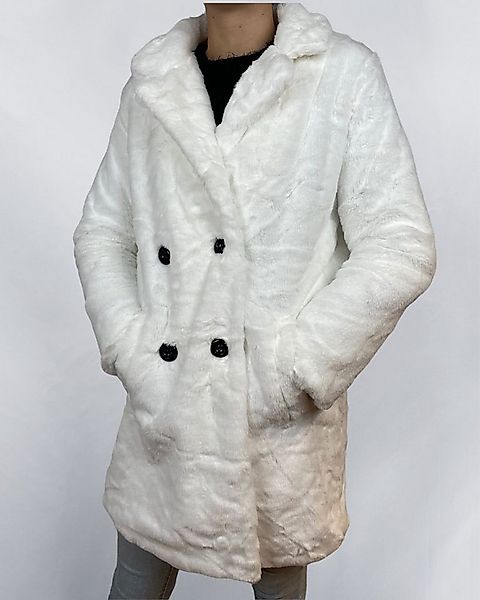 ITALY VIBES Fellimitatmantel SOLEA - modischer Mantel aus Fellimitat - ONE günstig online kaufen