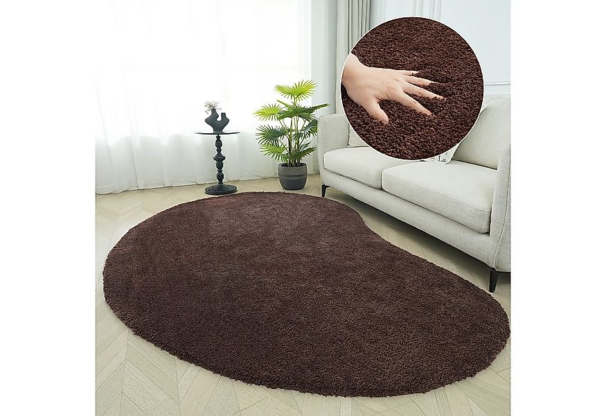 LeGer Home by Lena Gercke Hochflor-Teppich Halrum, einfarbig, besondere For günstig online kaufen