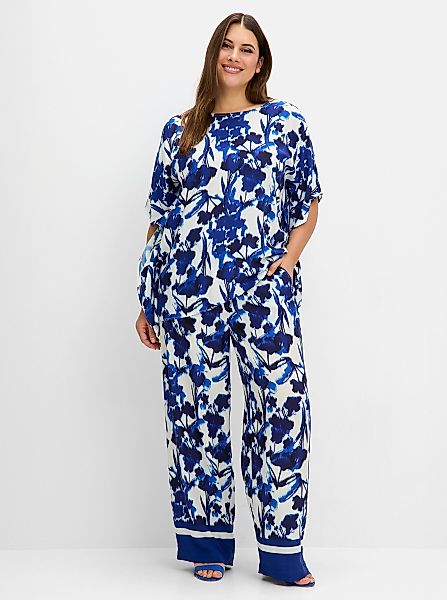 Sheego Jerseyhose Hose Innenbeinlänge ca. 77 günstig online kaufen