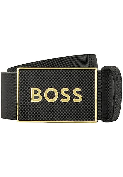 BOSS Ledergürtel Boss_Icon-S1_Sz40 mit BOSS-Logo-Prägung auf günstig online kaufen