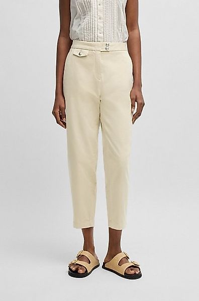 BOSS ORANGE Chinohose Taschina-D Premium Damenmode mit Logo-Knopf günstig online kaufen