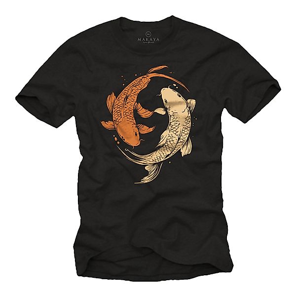 MAKAYA T-Shirt mit Yoga Motiv Yin günstig online kaufen
