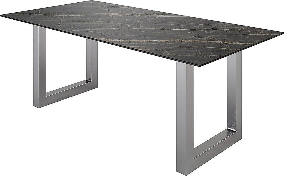 DELIFE Esstisch Edge, Keramik Laminam® Noir günstig online kaufen