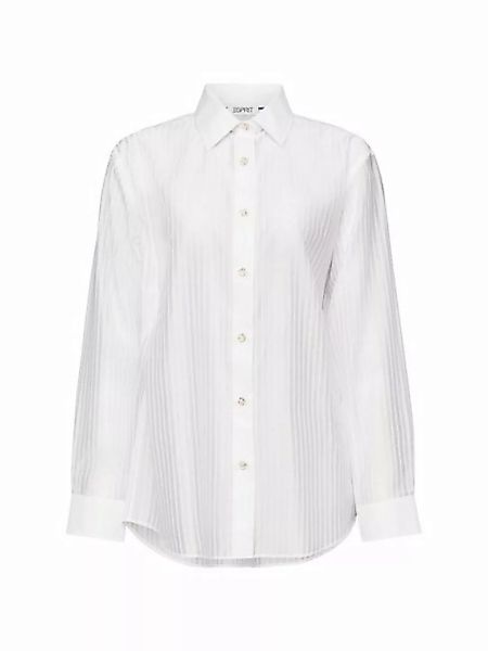 Esprit Langarmbluse Transparentes Hemd mit Streifen günstig online kaufen