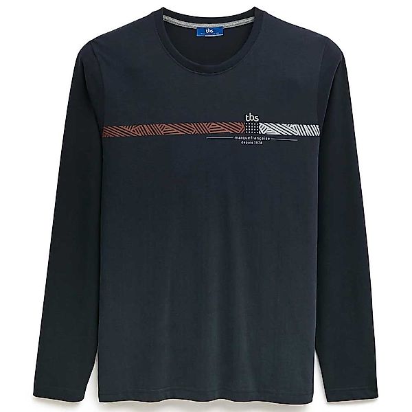 Tbs Juddetee Langarm Rundhals T-shirt 4XL Navy günstig online kaufen
