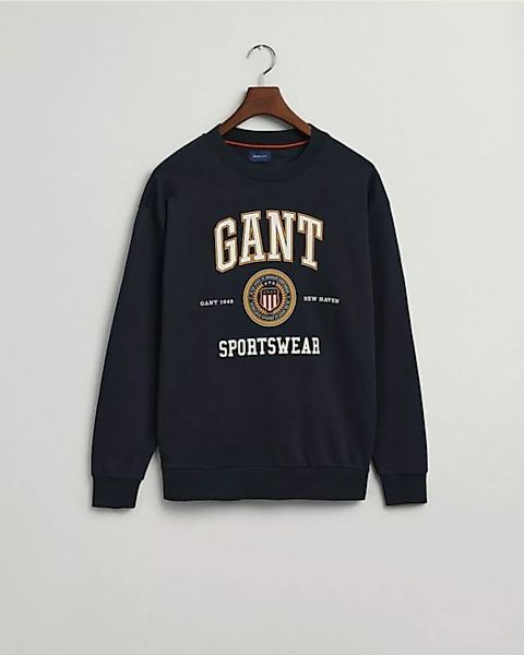 Gant Strickpullover GANT / He.Sweatshirt / D1. GANT CREST SHIELD CNECK SWEA günstig online kaufen