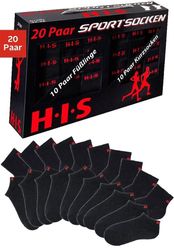 H.I.S Kurzsocken Set, 20 Stk. tlg. und Sneakersocken mit Frottee günstig online kaufen