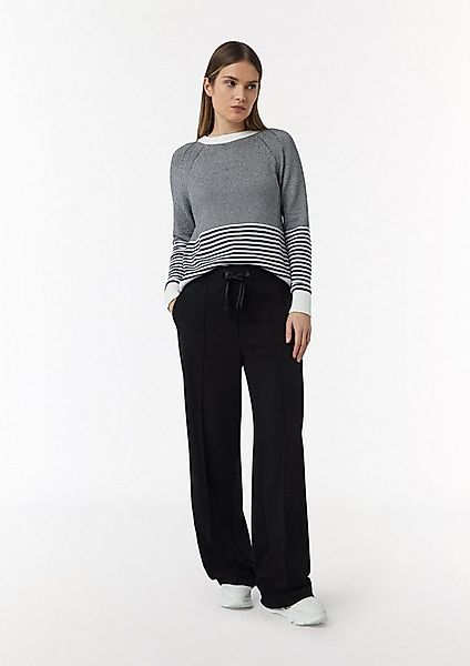 comma Chinos Hose Elegante Stoffhose mit Bindeband günstig online kaufen