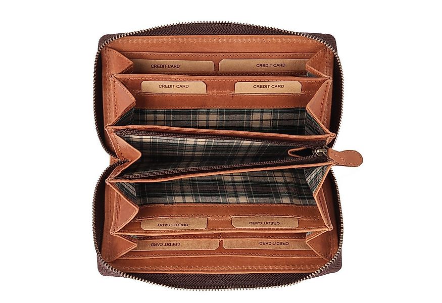 Benthill Geldbörse Groß Echt Leder XL Portemonnaie RFID viele Kartenfächer günstig online kaufen