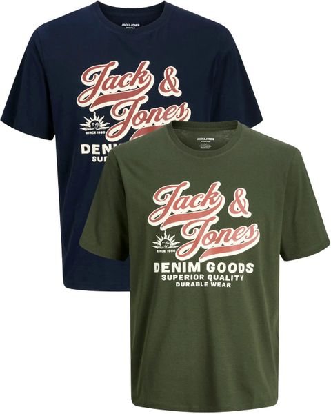 Jack & Jones PlusSize Print-Shirt (2er-Pack) günstig online kaufen