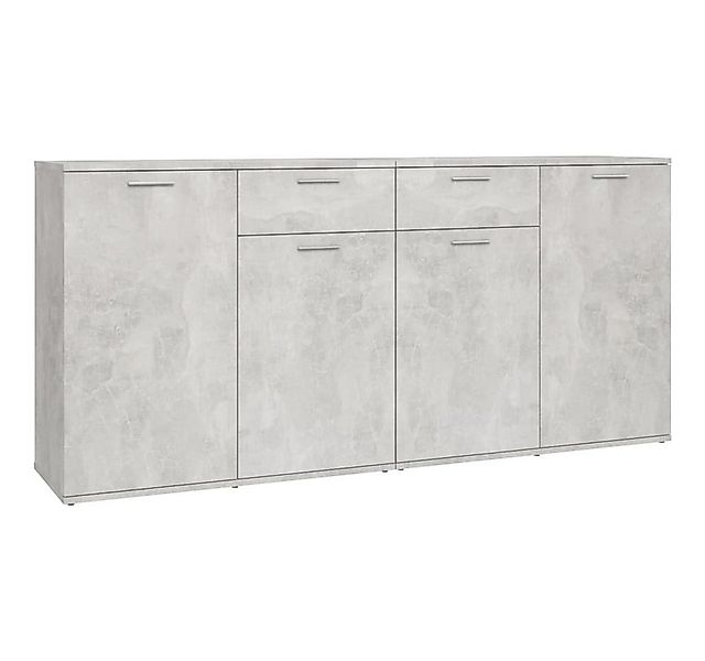 furnicato Sideboard Betongrau 160x36x75 cm Holzwerkstoff (1 St) günstig online kaufen
