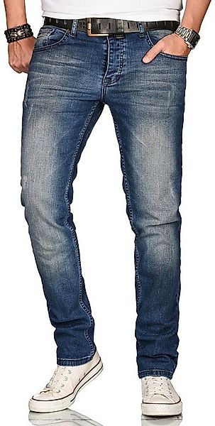Alessandro Salvarini Straight-Jeans A. Salvarini Herren Jeans Blau Multi AS günstig online kaufen